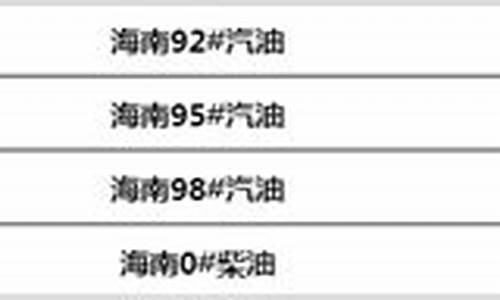 海南油价突破10元_海南目前油价多少钱一升